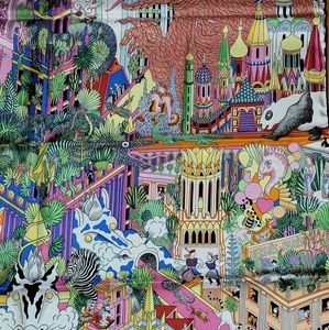 Hermès Animapolis by Jan Bajtlik Silk Scarf